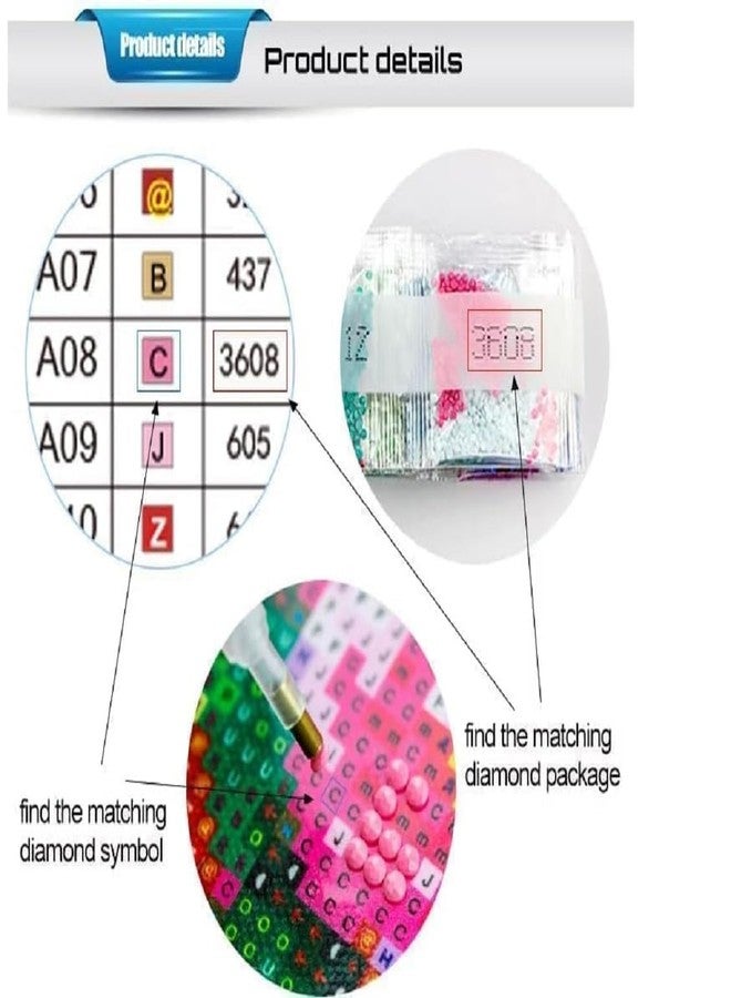 DEVYAMI 5D DIY Diamond Painting Kit for Adults & Beginners - Full Round Drill Art Picture - Bright Moon Design, 40x30cm - Crystal Canvas for Wall Decoration (Radha Krishna) - Image 2